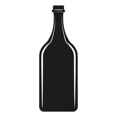 wine bottle isolated on white