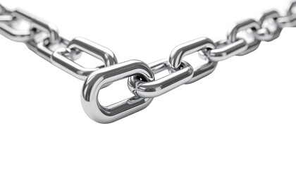 PNG Long silver metal chain link isolated on a transparent background.