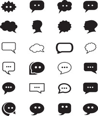 Obraz premium Dialogue box vector art, chat box vector art