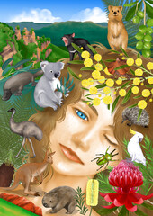 Artistic image of Australian nature 