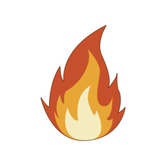 Illustration of Fire  Flame Cartoon