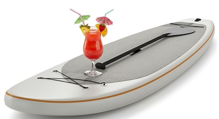 Paddleboard Cocktail: Tropical Refreshment on the Water