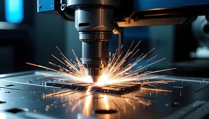 sparks from a grinder