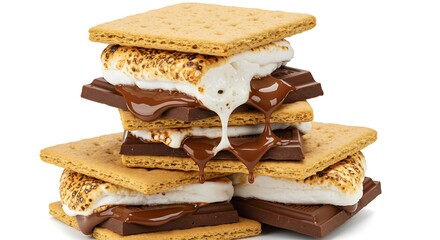 Stacked S'mores: Campfire Dessert Delight