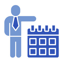 Coaching Calendar  Icon Element For Design