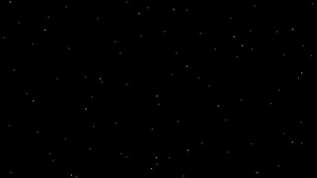 Pixel art parallax starfield animation, looping retro space background