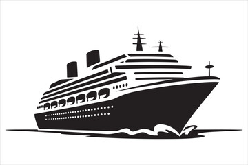 Obraz premium Classic Ship Silhouette Set – Nautical Wall Art & Marine Decor