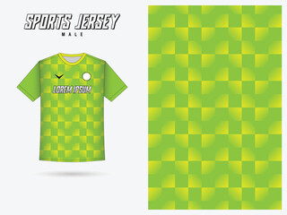 Jersey design with a checkered stripe pattern background for sublimation printing jersey