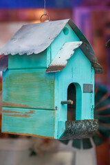 wooden bird house