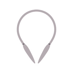 Vector circular knitting needles in flat design. Cute handcraft tool. Knitting needle element.