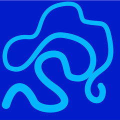 Abstract Blue Swirl Pattern Background