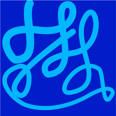 Abstract Blue Swirl Pattern Background