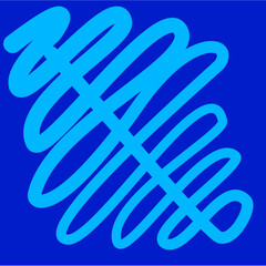 Abstract Blue Swirl Pattern Background