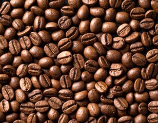 Fototapeta premium High-Quality Coffee Beans – Fresh Roasted Arabica and Robusta for Brewing Excellence