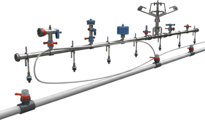 Innovative irrigation system with precision nozzles for efficient watering