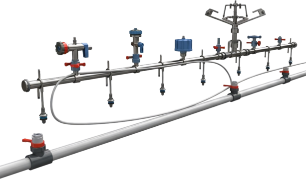 Innovative irrigation system with precision nozzles for efficient watering