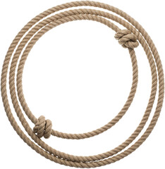 Creative knotted rope design showing craftsmanship and natural textures in a circular form