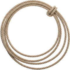 Creative circular knot design showcasing natural fiber rope art in an indoor setting