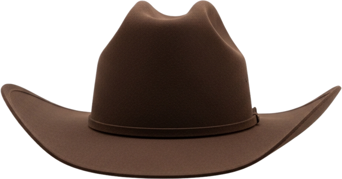 Discovering the charm of a classic cowboy hat during a sunny afternoon