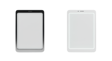 Sleek contemporary frame, chrome or matte white/grey plastic, subtle glow, centered on transparent studio background with copy space, concept of untapped potential and innovation