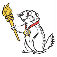 olympic-marmot-vector