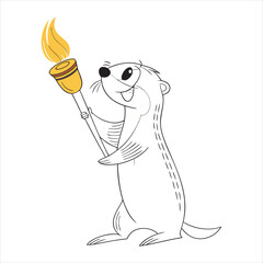 olympic-marmot-vector