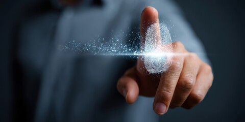 Digital fingerprint scanning technology used for secure access control in modern applications