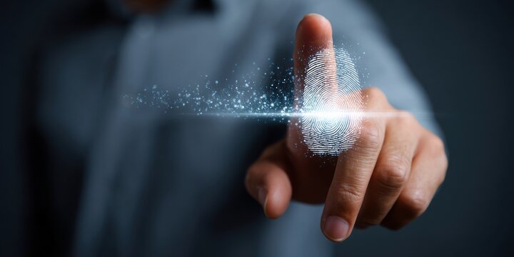 Digital fingerprint scanning technology used for secure access control in modern applications