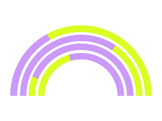 Purple and Green Graph Graphic Group