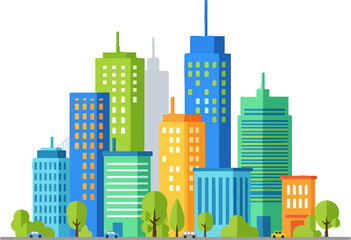 minimalist city vector