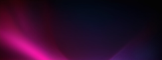 Abstract Banner Magenta purple pink light ultraviolet defocused radiance soft texture on dark black empty space background. Neon blur glow. Color light overlay. With space for text.