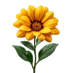 Fototapeta premium Yellow Gazania Flower with Dark Center bloom blossom