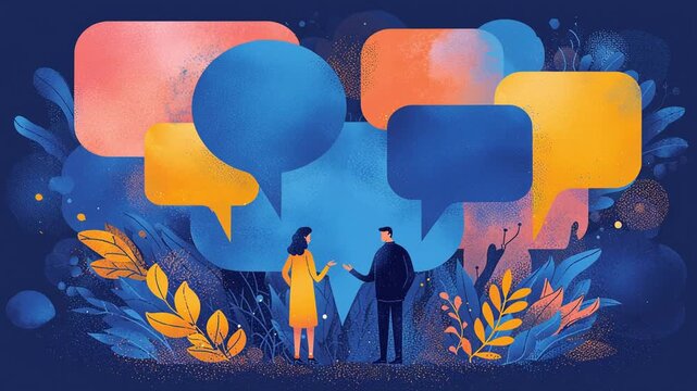 Large Language Model (LLM) Concept Illustration &ndash; Artificial Intelligence Neural Network and Machine Learning Visualization