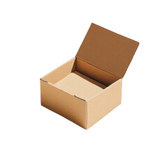 Cardboard box isolated on transparent background