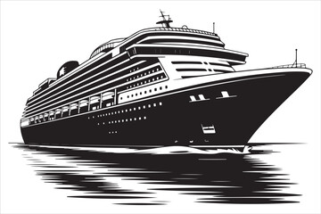 Obraz premium Pirate Ship Silhouette Bundle – Nautical Ocean & Marine Clipart Designs