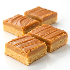 Rich sweet peanut butter bars with a creamy, nutty filling.