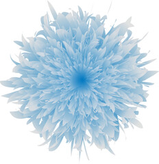 Elegant and delicate blue classical peony flowers