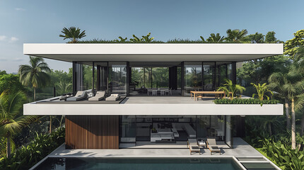 Obraz premium swimming pool in hotel