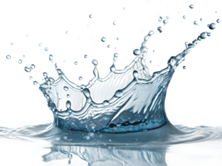 Crystal Clear Water Splash – Transparent PNG