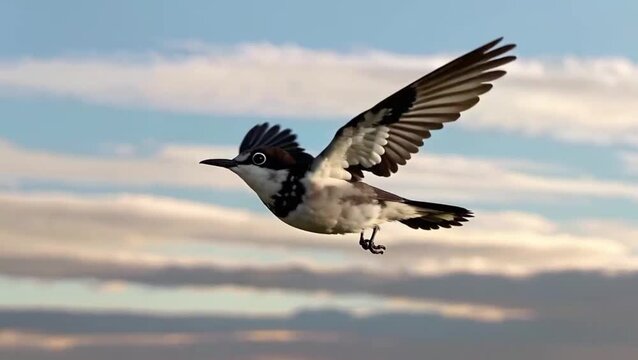  Primer plano detallado de una golondrina en pleno vuelo