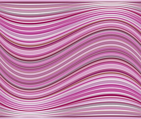 Horizontal smoothly curved lines in different shades of pink create an abstract background for postcards, websites, invitations.