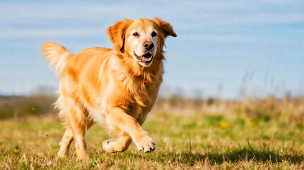Golden Retriever Running