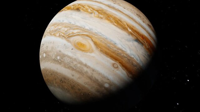 An illustration of the planet Jupiter.