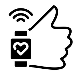 Digital healthcare icon. Vector illustration	