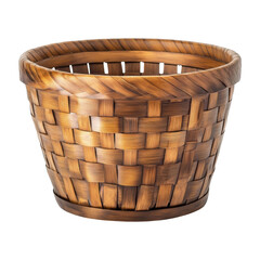 Woven Wonder: A beautifully crafted, empty woven basket. Capturing intricate texture and rustic charm.