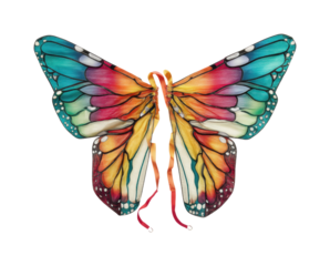 Colorful butterfly display nature digital