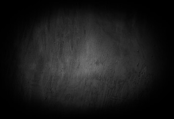 Old wall texture cement dark black gray background abstract grey color design are light with white gradient background.