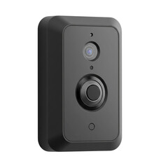 Obraz premium doorbell camera shield isolated, without a background