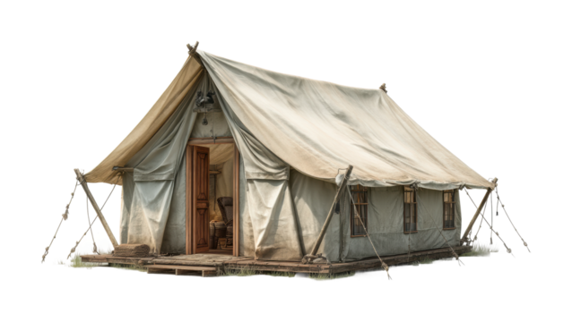 Up a vintage tent event camping nature wide view