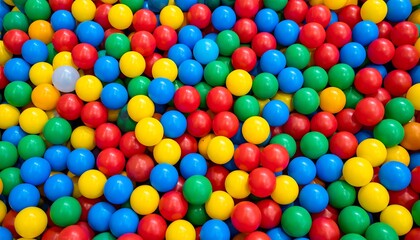 Obraz premium Colorful plastic balls fill a play area.